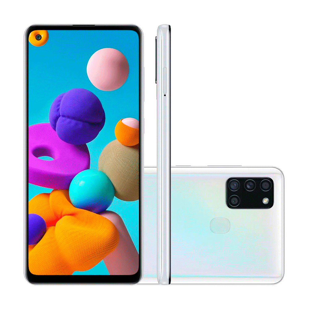Samsung Galaxy A21S 64GB 4GB Android Branco Desbloqueado image number 0